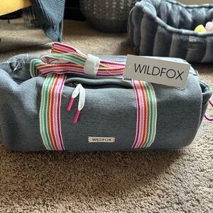Wildfox Dark Gray Duffel with Colorful Straps